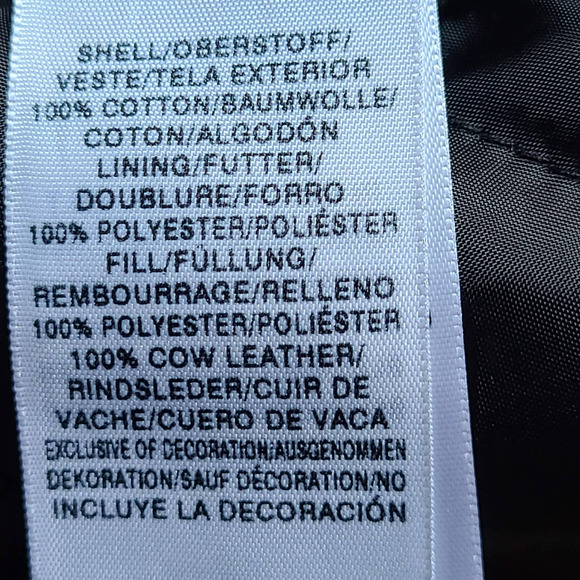 TRUE RELIGION Puffer Vest Blue Denim Leather Trim Quilted M1WB015EG Size 3XL‎ - Picture 13 of 13